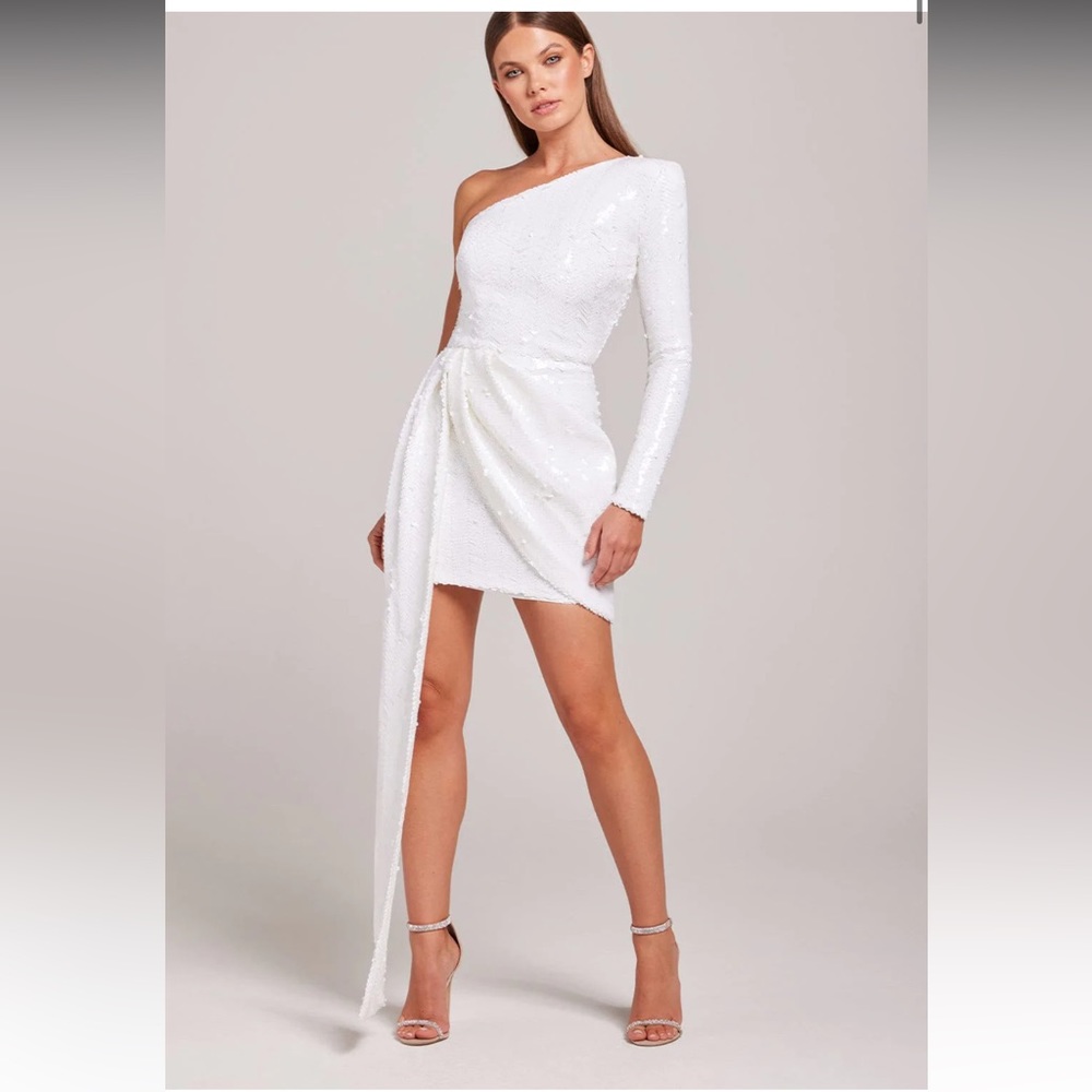White Sequin Dress